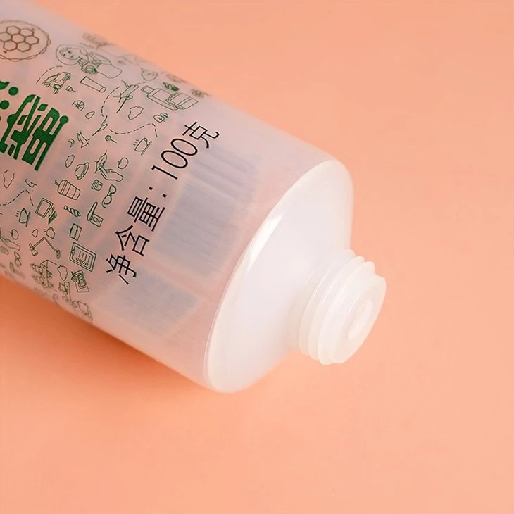 100g Custom Logo Cosmetic Packaging Squeeze Cosmetic Squeeze Container Plastic Food Grade Honey Packaging Tube