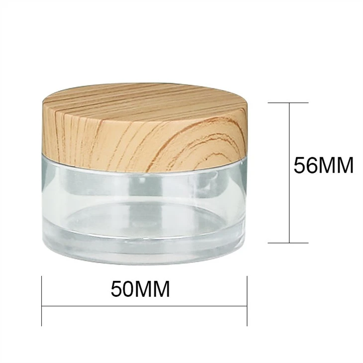 Plastic Jar With Bamboo Lid