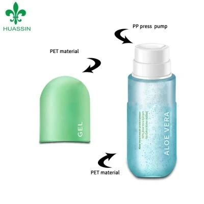 Cosmetic Bottle For Aloe Gel Will Press Pump